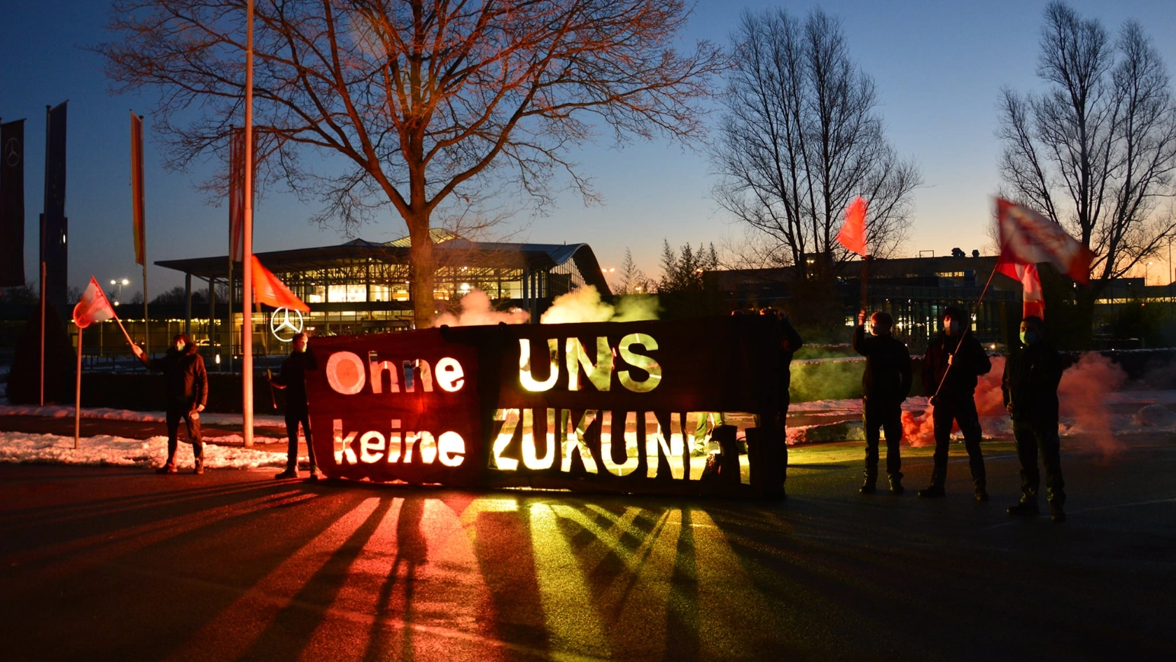 Warnstreik Tarifrunde Metallindustrie Daimler Jugend Bremen