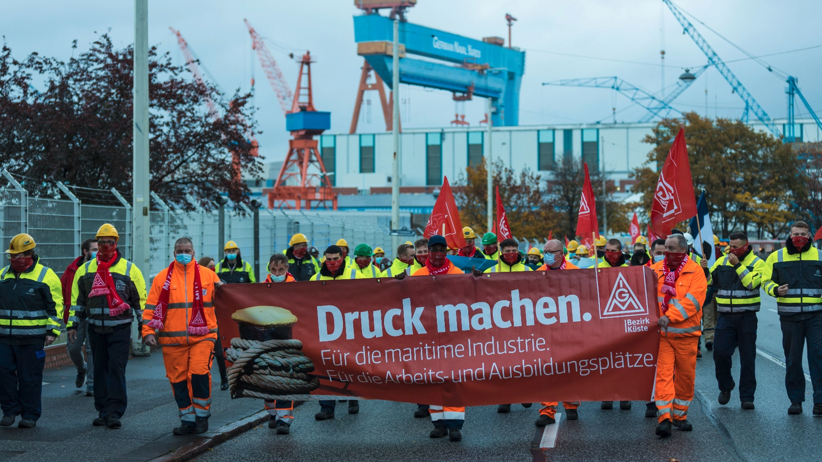 Aktionstag Werften in Kiel