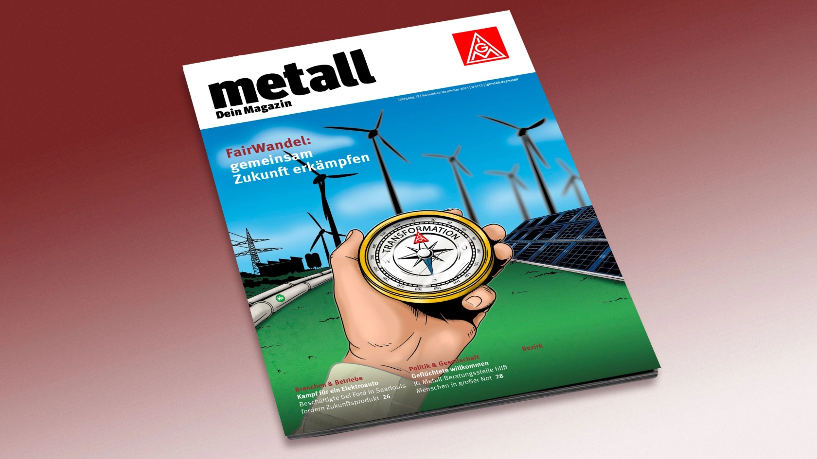 Cover der "metall - Dein Magazin", Ausgabe November/Dezember