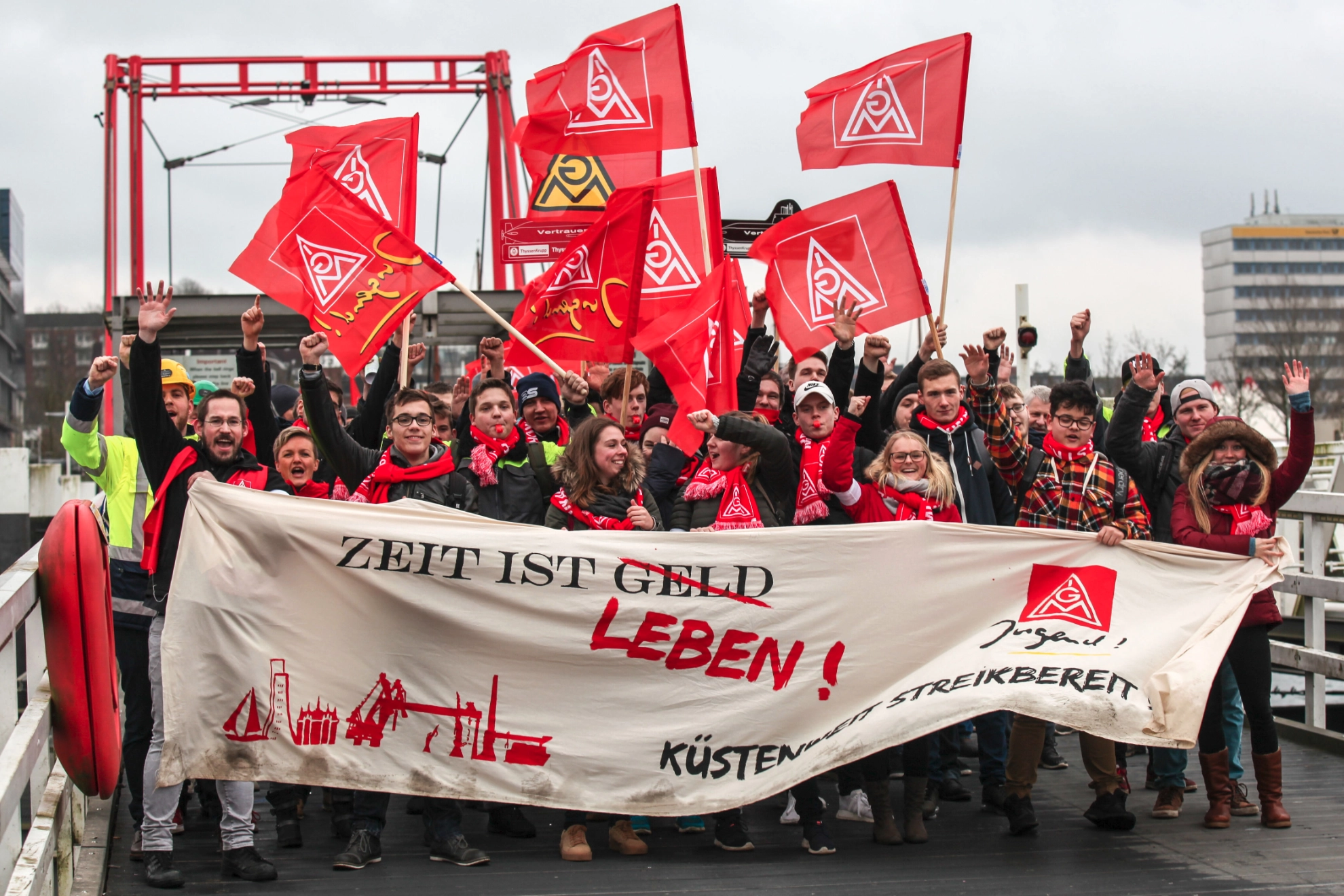 Küstenaktionstag der IG Metall in Kiel