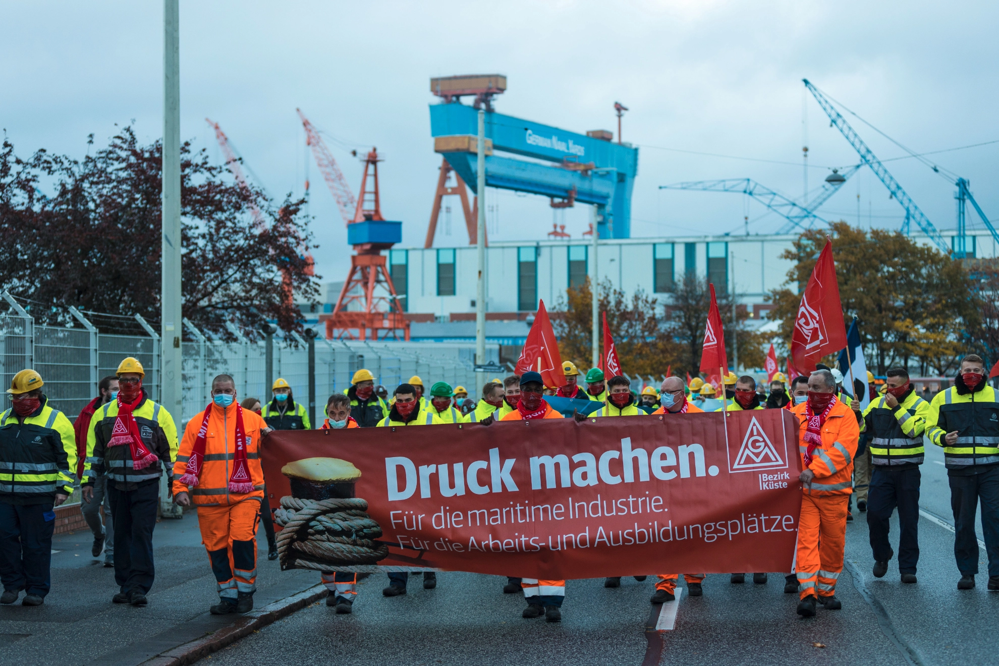 Aktionstag Werften in Kiel
