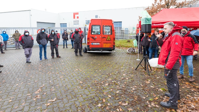 Warnstreik bei Nordalu in Neumünster