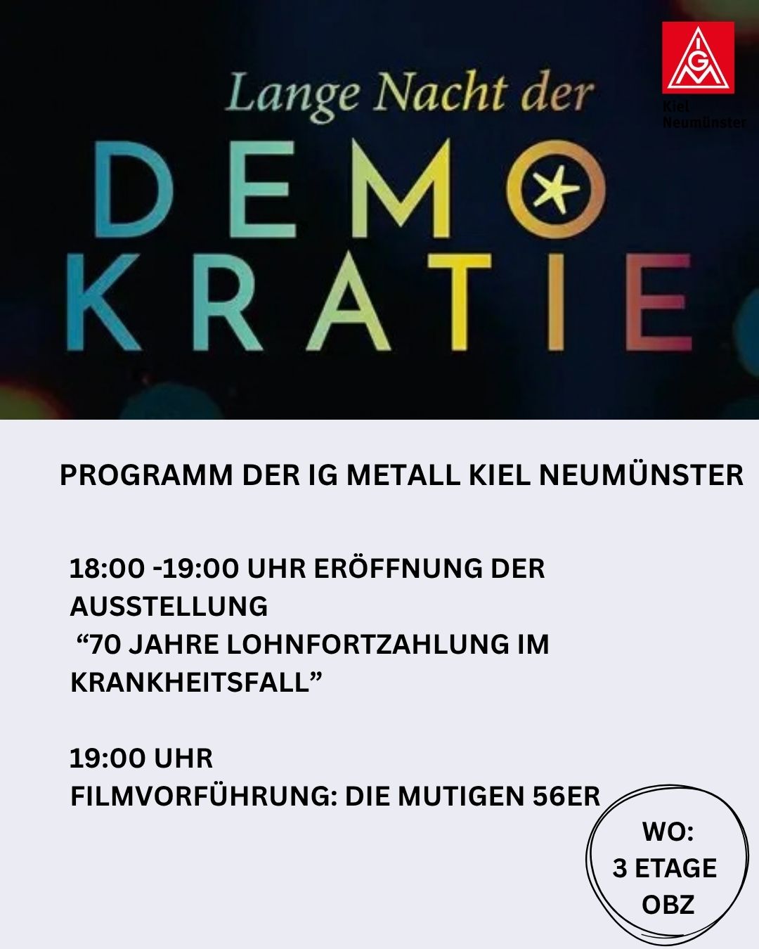 Lange Nacht der Demokratie Programm