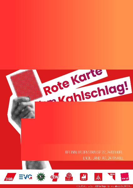 Rote Karte dem Kahlschlag