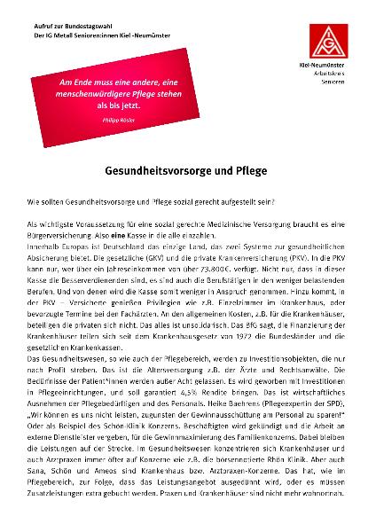 Gesundheitsvorsorge