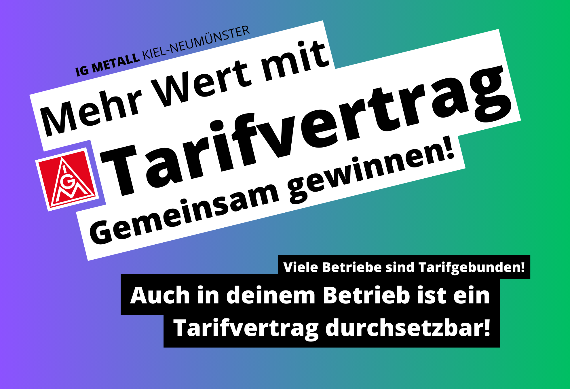 Mehr Wert mit Tarifvertrag
