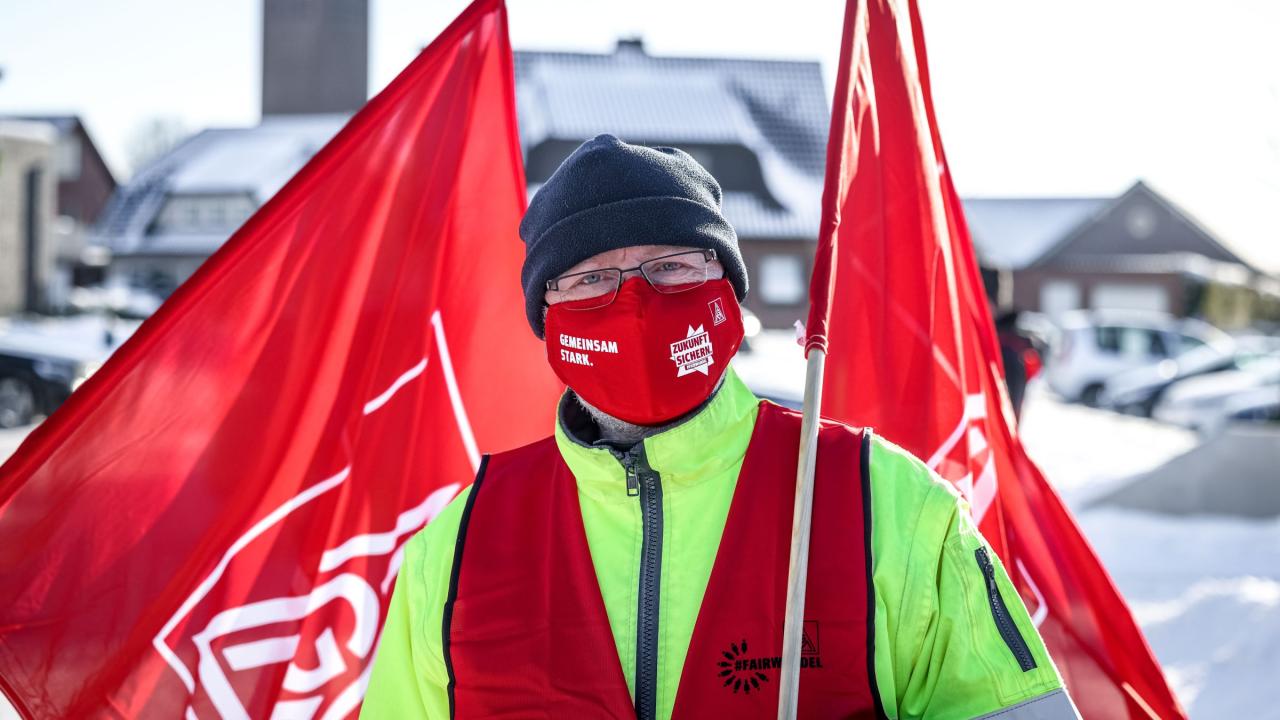 Tarifrunde Textil und Bekleidung, Warnstreik Ibena Bocholt NRW